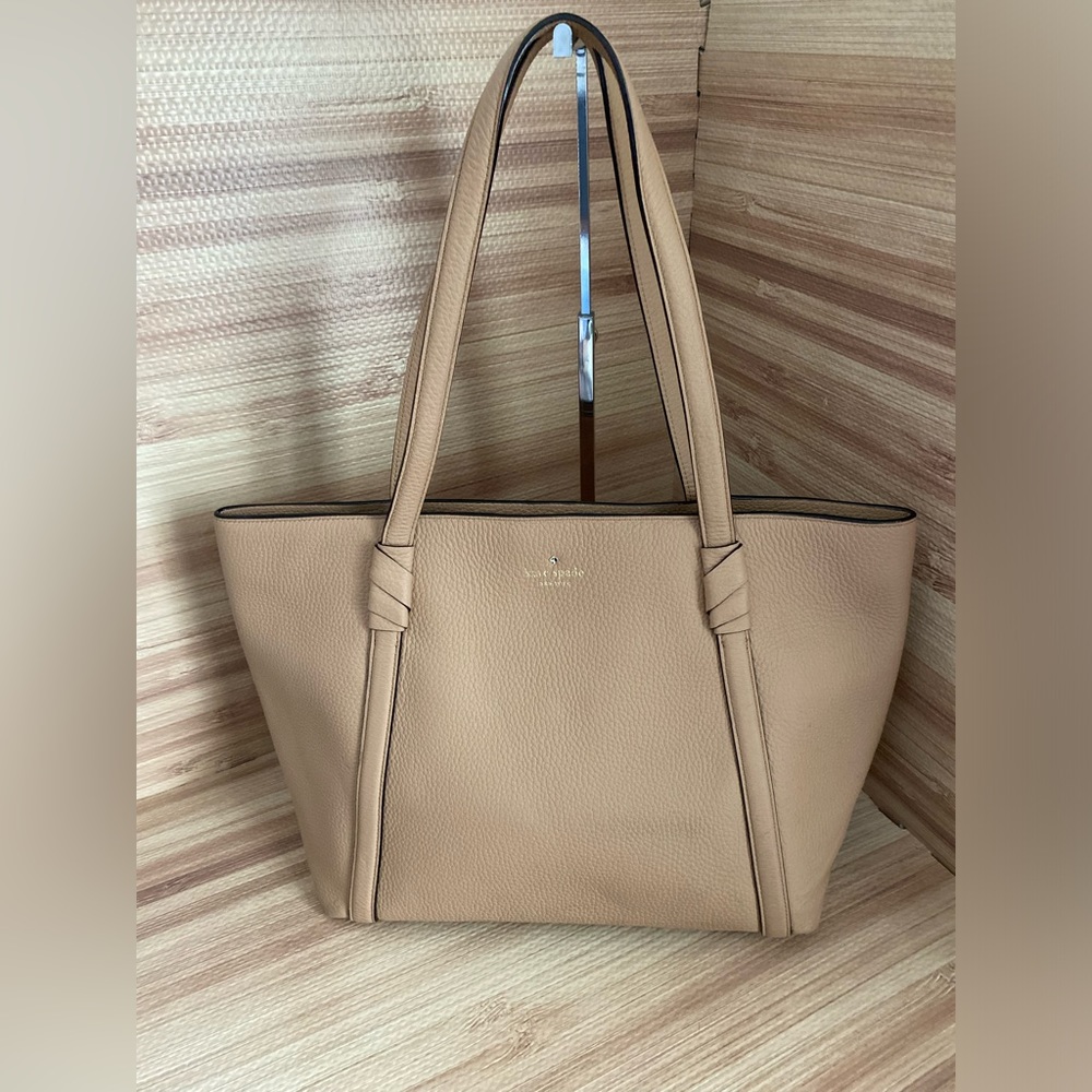 Kate Spade Daniels Drive cherie tote bag in hazel pebbled leather
